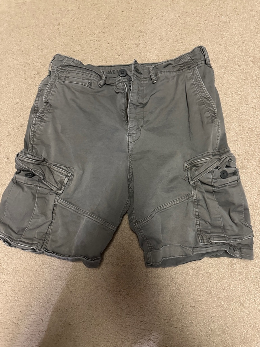 Men's Cargo Shorts - Gray/green